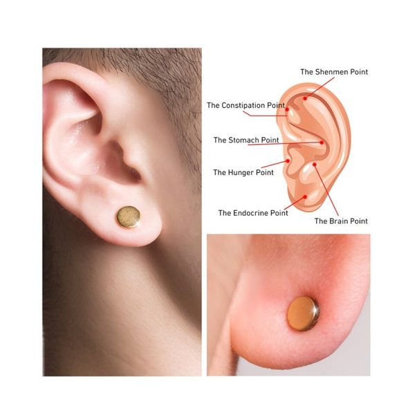 Quit Smoking Magnet Earrings Zerosmoke Auricular Therapy Magnet - Image 3
