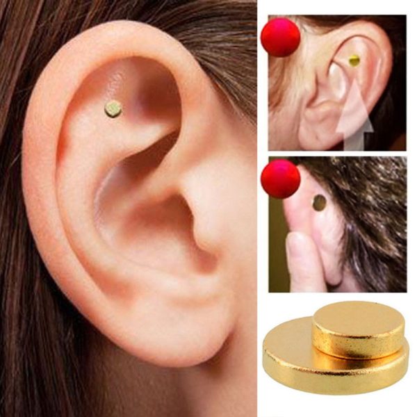 Quit Smoking Magnet Earrings Zerosmoke Auricular Therapy Magnet - Image 2